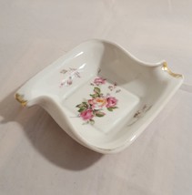 Vintage Shafford Hand Painted Porcelain Ashtray and Pipe Rest - £19.98 GBP