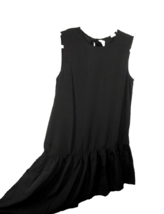 Cooper St Women&#39;s Size M Black Ruffled Hem Dress - £23.58 GBP