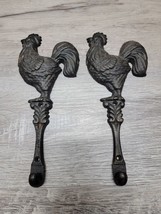 Cast Iron Rooster Coat Hanger Hook (Pair) - £14.38 GBP