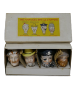 Relco Creation The Four Face Aces Bottle Stoppers Made in Japan - $46.77 CAD