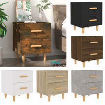 Modern Wooden Bedside Table Cabinet Nightstand 2 Drawers Side End Sofa Table - £34.64 GBP+