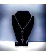 Long black arrowhead beaded necklace  - $685.23 MXN