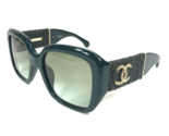 Chanel Sunglasses 5512-A c.1459/S3 Green Tweed Asian Fit Frames w/ Green... - $529.64