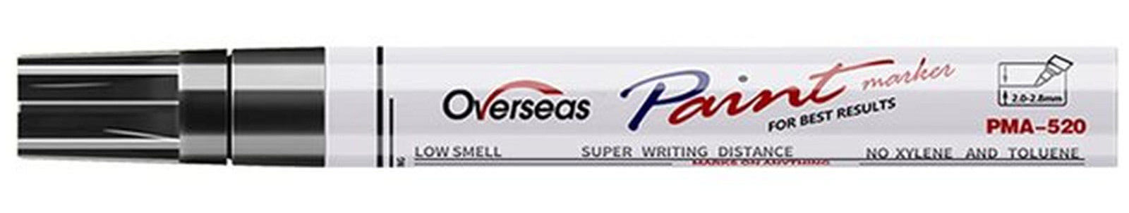 Black Oil Based PAINT MARKER PEN Fine Point permanent Marking Overseas P... - $23.12