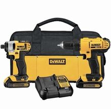 DEWALT 20V MAX Cordless Drill and Impact Driver, Power Tool Combo Kit (D... - $138.59