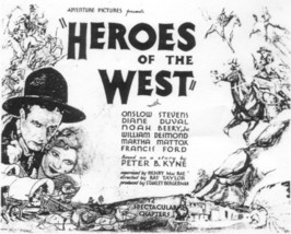 Heroes Of The West, 12 Chapter Serial, 1932 - £15.71 GBP