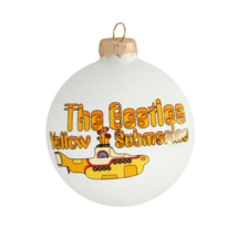 Beatles - Yellow Submarine GLASS Round Ornament by Kat &amp; Annie - $15.79