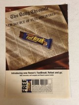 2002 Reese’s Fast Break Candy Bar With Coupon Vintage Print Ad pa23 - $7.91