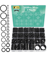 Nitrile Rubber O Ring Assortment Set - 1020 Pcs for Automotive and Plumbing - $12.17