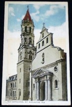 VINTAGE Old Cathedral St Augustine  FL Postcard - $3.49