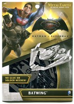 Metal Earth BATMAN V SUPERMAN BATWING Dawn of Justice 3D Puzzle Micro Mo... - $12.86