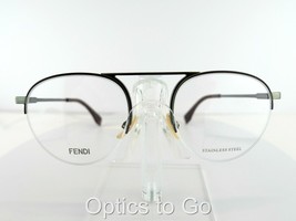 Fendi Ff M0106 0V6T Dkruth 51-21-145 Stainless Steel Eyeglass Frame - £65.88 GBP