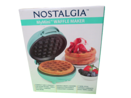 2021 Nostalgia My Mini Wafflemaker Blue 550W New In Sealed Box - £11.03 GBP