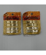 2X Goody Stay Tight Barrettes Vintage 1975 4 Pack Metal Double Line 903 NEW - £37.90 GBP