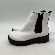 Unr8ed Women’s White Slip On Boots Size 6M  - £11.86 GBP