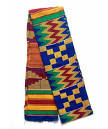 Kente Handwoven Scarf Kente Stole Asante Sash African Textile African Ar... - £19.53 GBP