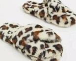 ASOS ~ Open Toe ~ Crossover ~ Slippers ~ Size Medium ~ Leopard ~ Faux Fur - $23.38