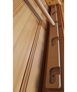 Wooden pull-up bar in the door frame, non-spreading, 5 levels, UP TO 100CM! - $177.70 CAD