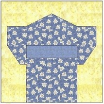 All Stitches   Kimono Paper Piecing Quilt Block Pattern .Pdf  055 A - $2.75
