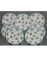 Set (7) Mikasa Ultima CHRISTMAS WISH PATTERN Salad Plates - $31.67