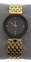 Genuine Men&#39;s Rado Florence R48743713 Gold Tone Black Dial Watch - £338.39 GBP