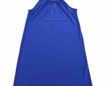 MSK Womens Sleeveless Blue Dress Accent Gold Chain Neckline Size Medium - $12.86
