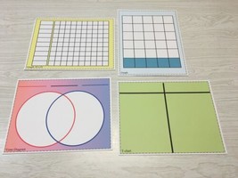Write-On/Wipe-Off Sorting, Graphing &amp; Classification Mats (20 pcs Classroom Set) - £25.39 GBP