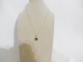 Giani Bernini 18&quot; 18k Gold/SS Cubic Zirconia Square Pendant Necklace R450 $95 - £41.63 GBP