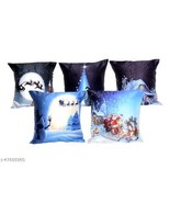 Cushions Cover Christmas Decorative Pillow Covers Sets of 5 Cushion Cove... - $33.26