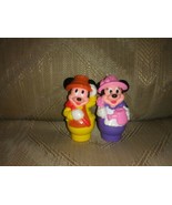 2 Disney Arco Minnie Mickey Mouse Finger Puppet Toys Vintage VTG 2-3/4&quot; ... - $14.84