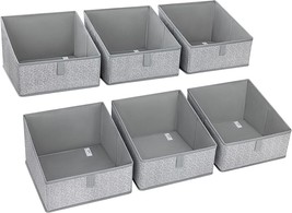 Dimj Closet Baskets, 6 Packs Trapezoid Storage Bins, Fabric Baskets For, Books - £31.16 GBP