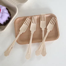 Disposable Wood Chip Tableware Environmental Protection Spoon - £11.91 GBP