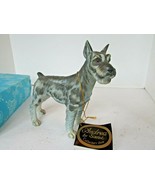 VTG ANDREA BY SADEK 7733 FIGURINE SCHNAUZER 1980&#39;S JAPAN 8&quot;L  SHOWCASE D... - $14.80