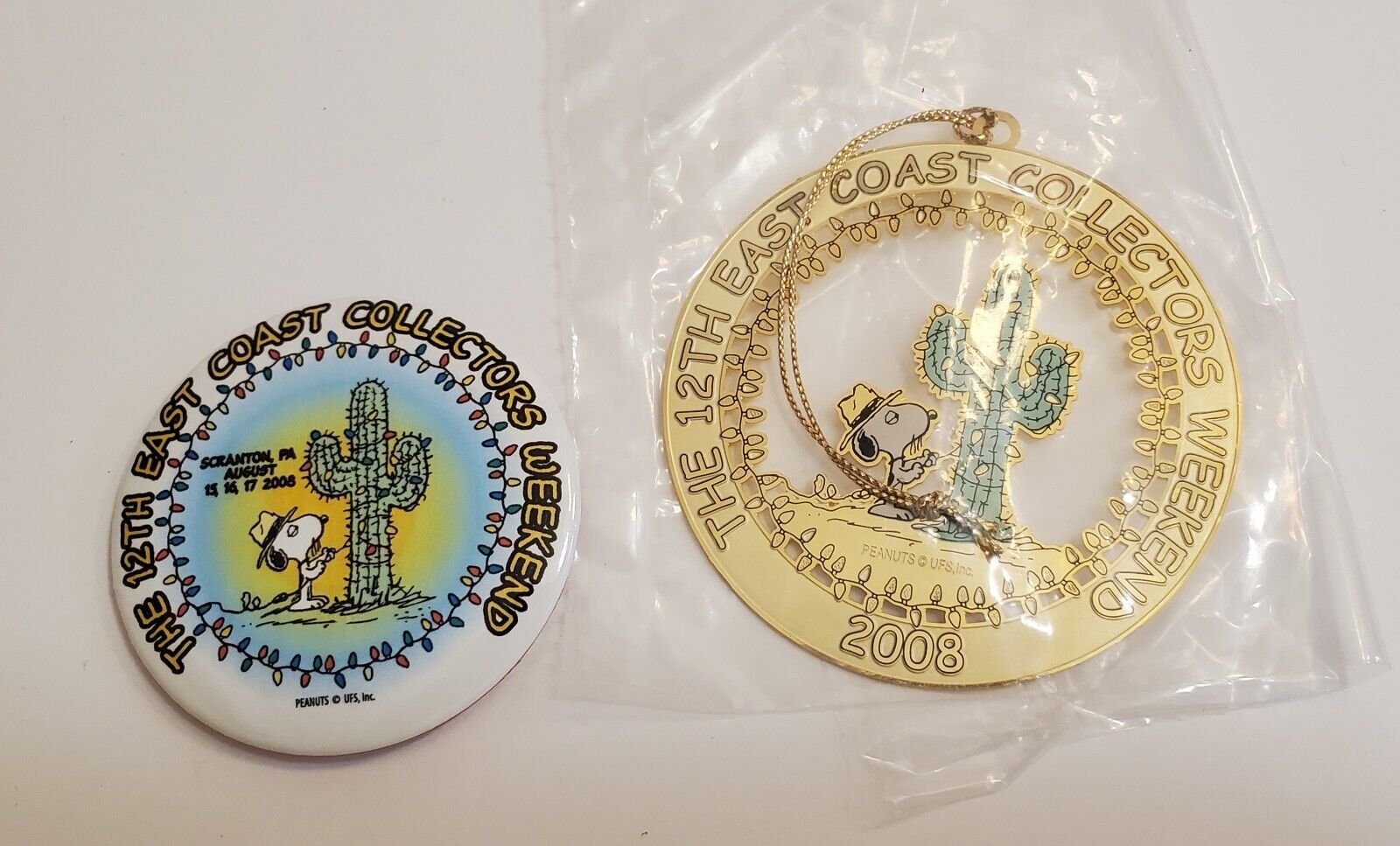 Peanuts Snoopy&#39;s brother SPIKE East Coast Collectors ornament &amp; Pinback ... - $12.99
