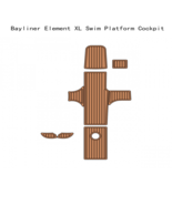 Bayliner Element XL Cockpit Boat EVA Foam Faux Teak Deck Floor Pad Mat F... - $547.52 CAD