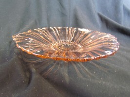 Antique Anchor Hocking Queen Mary Pink Depression Glass Salad Plate 8 3/4&quot; Scall - £18.97 GBP