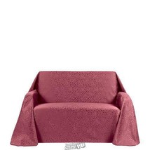 Rosanna-Furniture Throw Slipcover - Sofa Burgundy Poly/Cotton Blend - $36.09
