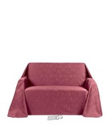 Rosanna-Furniture Throw Slipcover - Sofa Burgundy Poly/Cotton Blend - $678.89 MXN