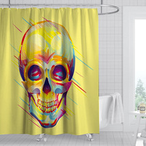 Skull Halloween 10 Custom Shower Curtain Bathroom Waterproof Decorative Bathtube - £16.39 GBP+