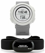 NEW Magellan Echo Smart + HRM Sports Fitness Watch Silver/Gray Bluetooth Droid - £19.80 GBP