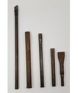 *K3) Vintage Mixed Lot 5 Machinist Metal Chisels Punches Tools Kraeuter ... - $19.79