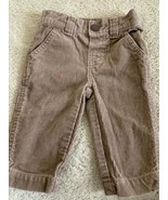 Carters Boys Brown Corduroy Pants Pockets Snap Button 3 Months - €3,78 EUR