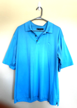 Pebble Beach Men&#39;s  Performance short sleeve Golf Shirt Blue Teal  XL - £9.48 GBP