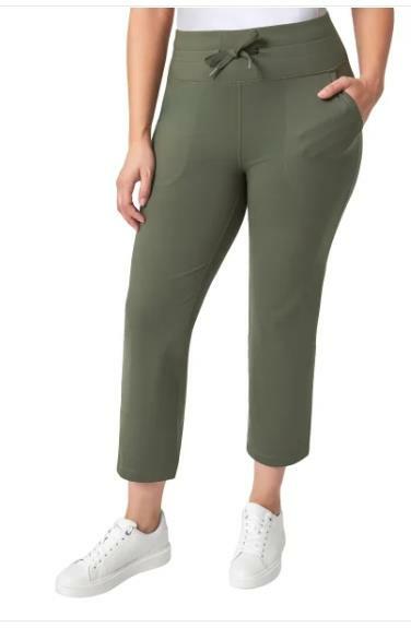 Mondetta Womens Pants Green Capri Moisture Wicking Pockets Active Workou... - $34.99