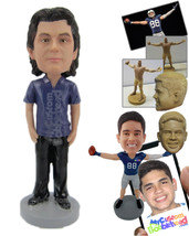 Personalized Bobblehead Neat Dude With Straight Posture - Leisure &amp; Casual Casua - £71.90 GBP