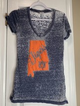 Womens Small Auburn Tigers Tee Proedge Thin See Through Blue Orange - $8.56