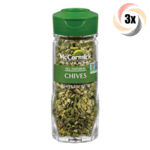 3x Shakers McCormick Gourmet All Natural Chives Seasoning | Non GMO | .12oz - £21.45 GBP