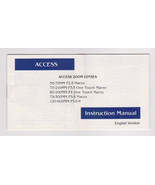 ACCESS Zoom Lenses Instruction Manual-Guide Book-Photography Vtg - $9.49