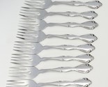 Oneida Cantata Salad Forks 6 5/8&quot; Stainless Lot of 8 - $32.33