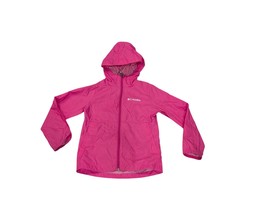 Girls Columbia Pink Windbreaker/ Rain Jacket Extra Small 4/5 Excellent C... - $17.33